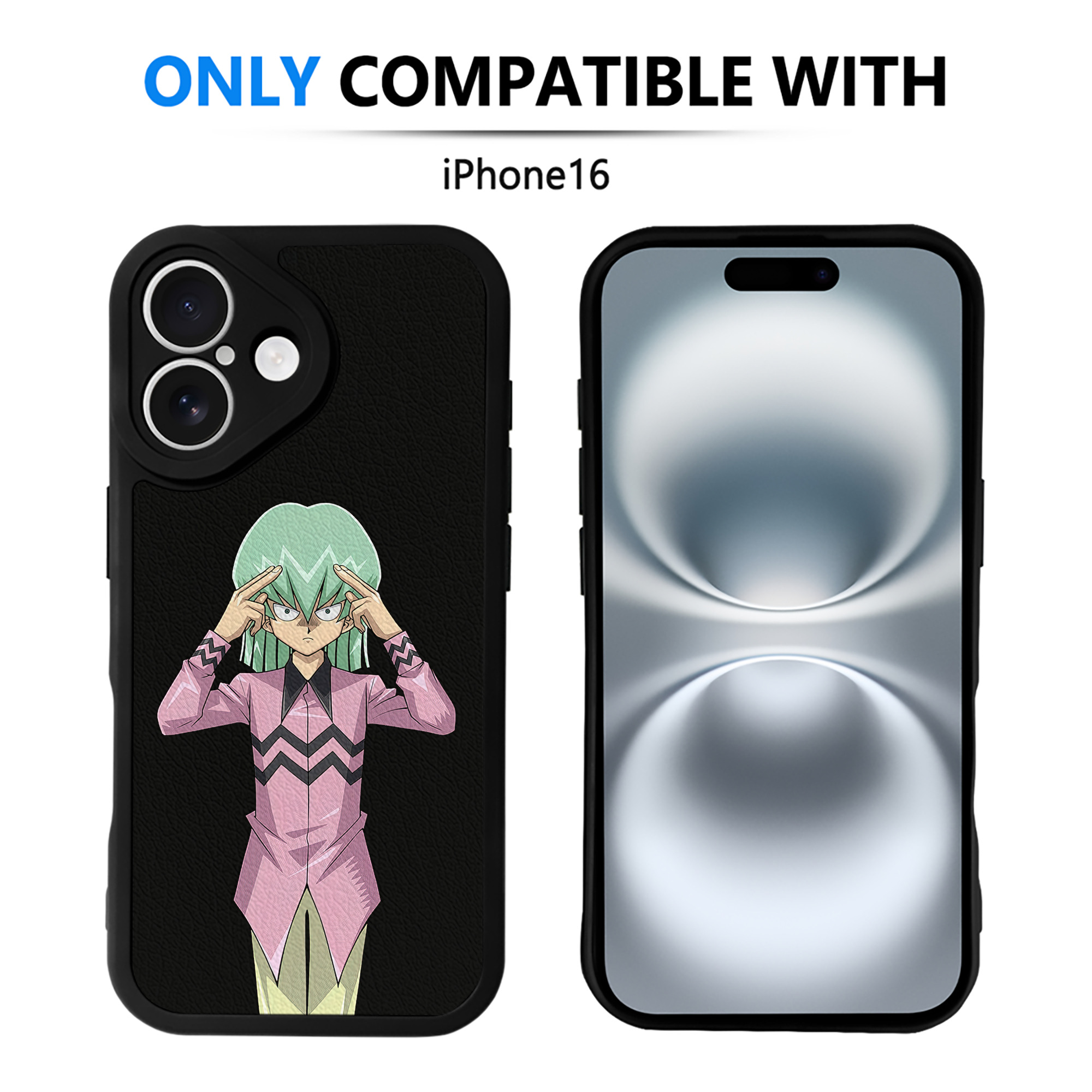 遊☆戯☆王 Yu-Gi-Oh! 【iPhone 16シリーズ対応】シリコンスマホケース（レザー調） 材質：シリコン